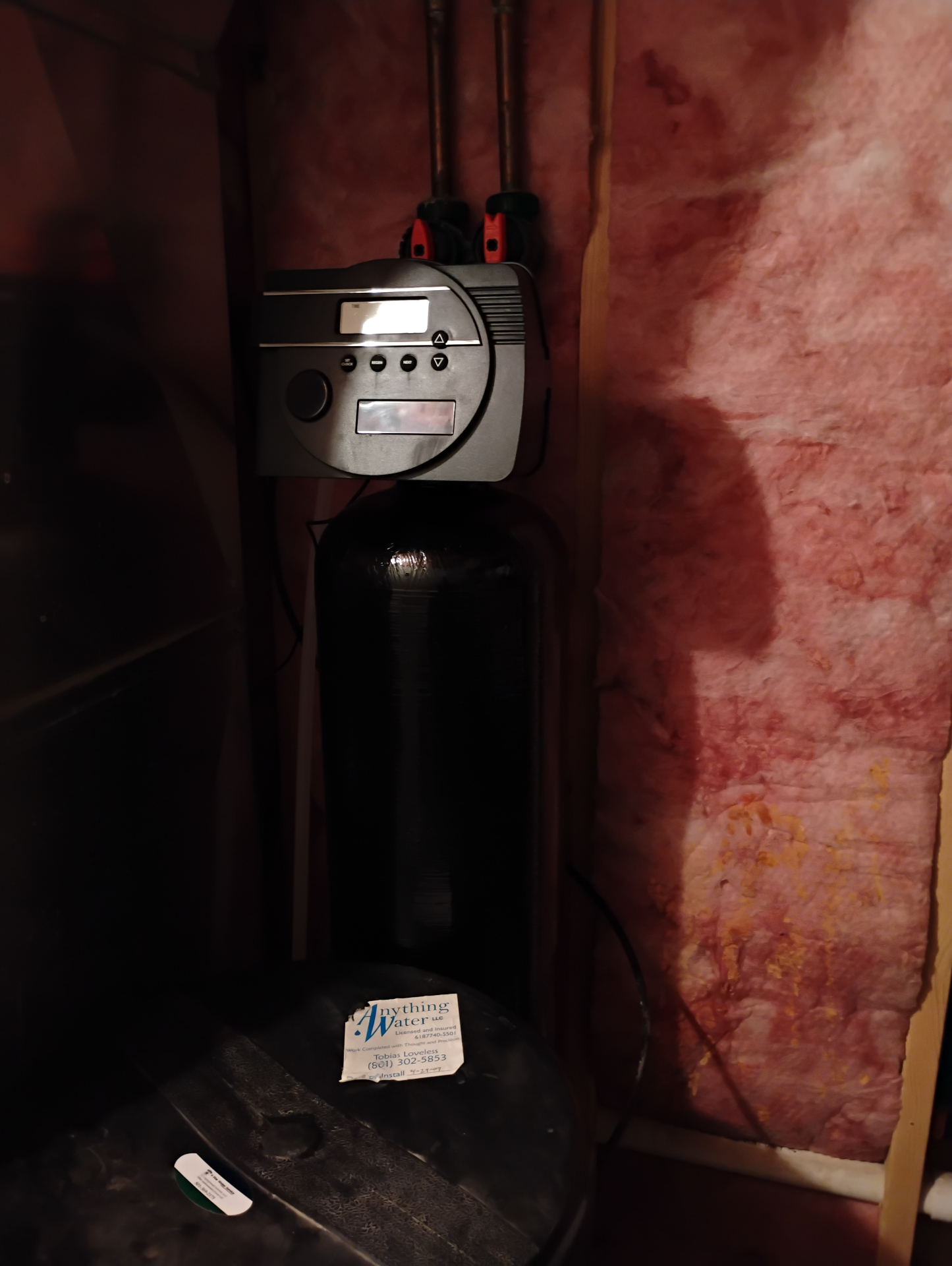 Before: Lehi · Titan VI Softener install